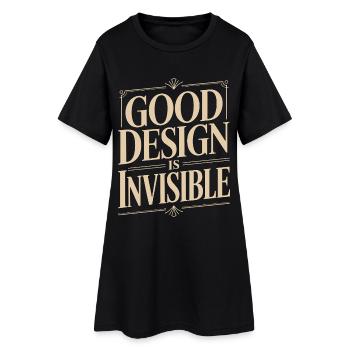 Designer de logo : Un bon design est designer numérique - Robe T-shirt Femme - noir - Devant