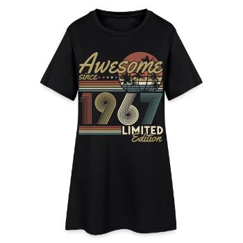 1967 Vintage Vintage Birthday Retro Gift - Women’s T-Shirt Dress - black - Front