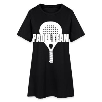 L’équipe de padel - Robe T-shirt Femme - noir - Devant
