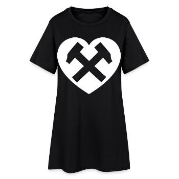 Hearthammer : L’amour dans l’acier - Robe T-shirt Femme - noir - Devant