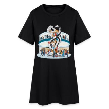 Communauté de la Sculpture du Cœur - Robe T-shirt Femme - noir - Devant