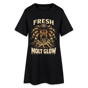 Tarentule Fresh Mud - Robe T-shirt Femme - noir - Devant