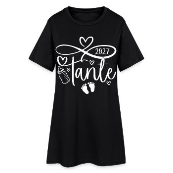Tante 2027 - Robe T-shirt Femme - noir - Devant