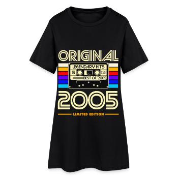 Original 2005 Limited Edition Cassette - Robe T-shirt Femme - noir - Devant