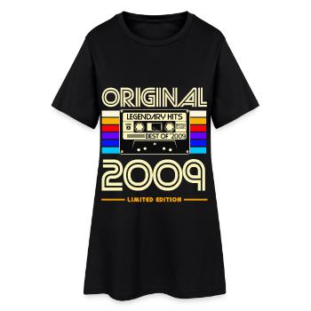 Originale limitierte Kassette von 2009 - Frauen T-Shirt-Kleid - Schwarz - Vorne