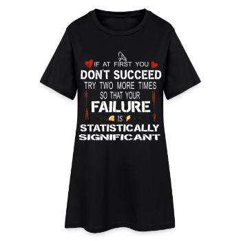 Statistisch signifikanter Fehlschlag Funny Science Ar - Frauen T-Shirt-Kleid - Schwarz - Vorne
