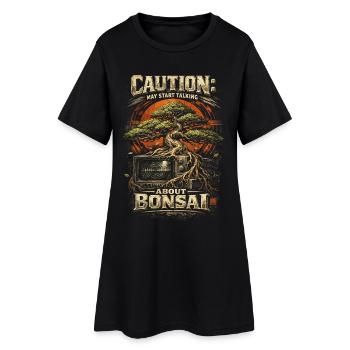 La prudence des bonsaïs pourrait commencer à parler du bonsaï - Robe T-shirt Femme - noir - Devant