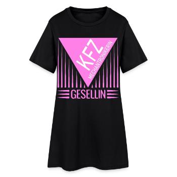 KFZ-Mechatronikerin Gesellin - Frauen T-Shirt-Kleid - Schwarz - Vorne