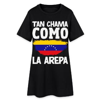 Venezuela Flagge Stolz & Heimat Venezuela - Frauen T-Shirt-Kleid - Schwarz - Vorne
