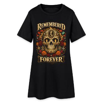 Le Dia de los Muertos Mémoire à Jamais - Robe T-shirt Femme - noir - Devant
