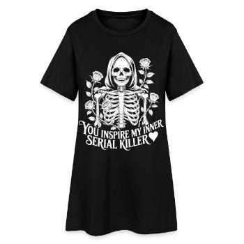 Tu inspires mon t-shirt gothique intérieur de tueur en série - Robe T-shirt Femme - noir - Devant