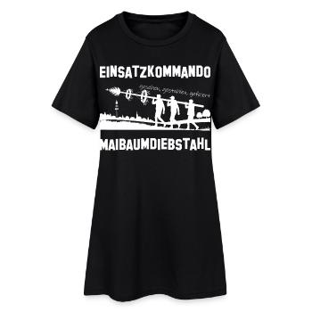 Einsatzkommando Maibaumdiebstahl Team Shirt - Frauen T-Shirt-Kleid - Schwarz - Vorne