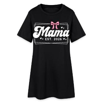 Mama EST 2026 - Robe T-shirt Femme - noir - Devant