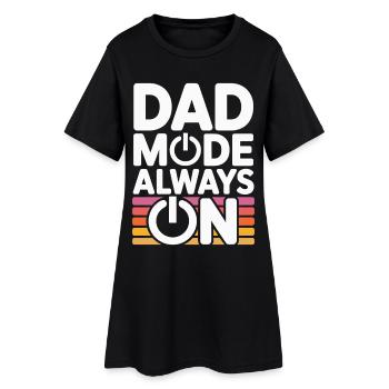 Papa mode toujours en activité Idée de cadeau drôle Père - Robe T-shirt Femme - noir - Devant
