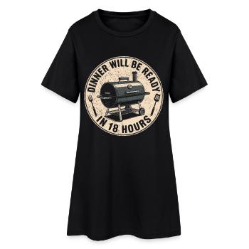 Griller des barbecues Hommes Griller amusant - Robe T-shirt Femme - noir - Devant