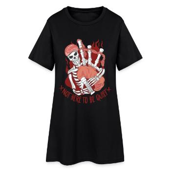 Cornemuses Cornemuses Pas là pour être silencieux - Robe T-shirt Femme - noir - Devant