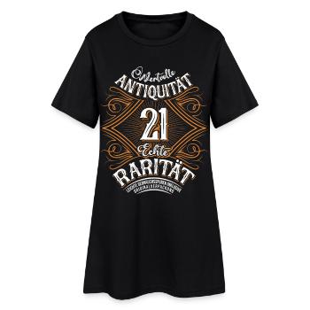 21. Geburtstag Antiquität Rarität - Frauen T-Shirt-Kleid - Schwarz - Vorne