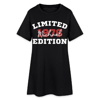 Limited Michael Edition 1976 - Frauen T-Shirt-Kleid - Schwarz - Vorne