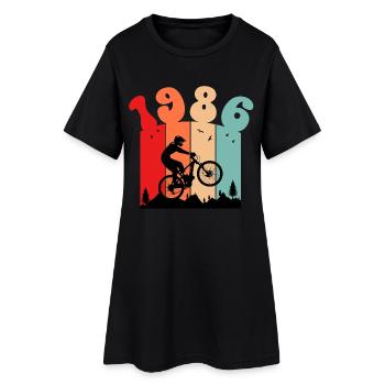 Millésime 1986 - Robe T-shirt Femme - noir - Devant