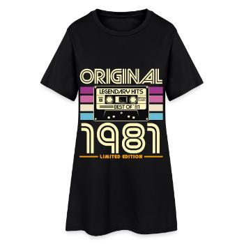 Original 1981 Retro Limited Edition - Women’s T-Shirt Dress - black - Front