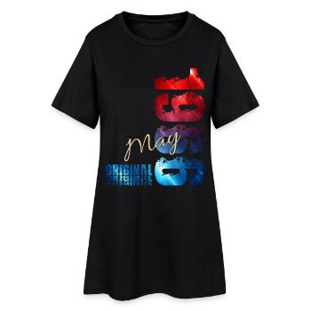 Cadeau du 60e anniversaire Mari Original mai 1966 - Robe T-shirt Femme - noir - Devant