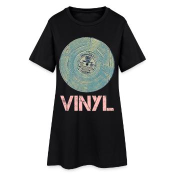 Disque vinyle pour Retro Disco Vintage Friends - Robe T-shirt Femme - noir - Devant