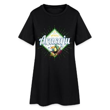 Aracaju in Sergipe Brasilien mit Tukan Souvenir - Frauen T-Shirt-Kleid - Schwarz - Vorne
