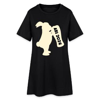 Bière Abitur 2026 - Robe T-shirt Femme - noir - Devant