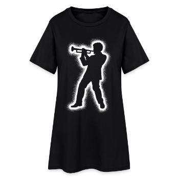 Trompettistes, Enfants, Hommes, trompettistes, - Robe T-shirt Femme - noir - Devant