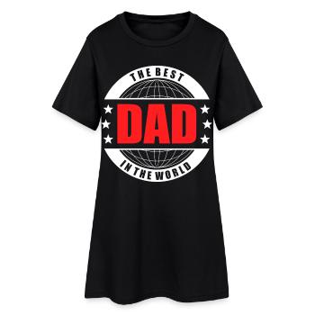Le meilleur père du monde Père numéro un - Robe T-shirt Femme - noir - Devant
