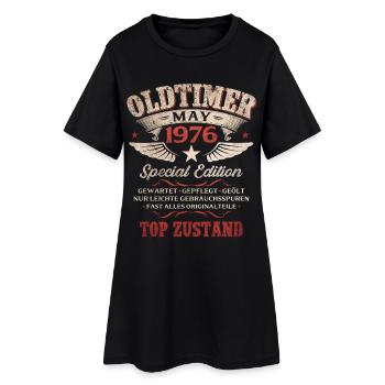 50. Geburtstag Geschenk Mann Oldtimer Mai 1976 - Frauen T-Shirt-Kleid - Schwarz - Vorne