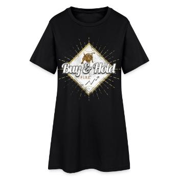 Conception d’achat et de conservation pour investisseur et trader - Robe T-shirt Femme - noir - Devant
