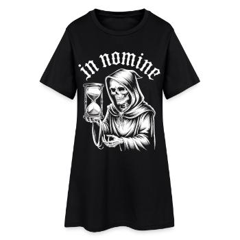 Chemise squelette gothique In Nomine – Faucheuse - Robe T-shirt Femme - noir - Devant
