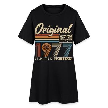 1977 Vintage Vintage Rétro Cadeau d’anniversaire - Robe T-shirt Femme - noir - Devant