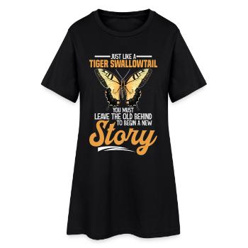 Amateur des papillons Entomoloy d’insectes Tigre de l’Est - Robe T-shirt Femme - noir - Devant