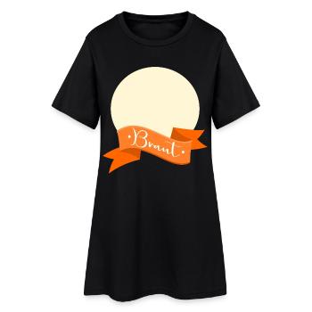 Braut Schleife - Frauen T-Shirt-Kleid - Schwarz - Vorne