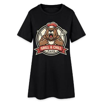Cadeau de Papa pour le Cadeau de Papa Grill King - Robe T-shirt Femme - noir - Devant
