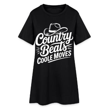 Country Moves Cool - Women’s T-Shirt Dress - black - Front