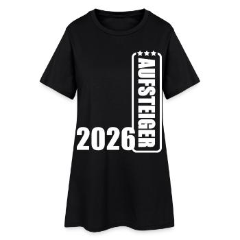 Aufsteiger 2026 Aufstiegstrikot Aufstieg 26 - Frauen T-Shirt-Kleid - Schwarz - Vorne