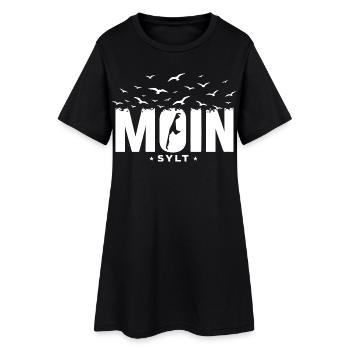 Chemise de vacances de la mer du Nord sur l’île Moin Sylt - Robe T-shirt Femme - noir - Devant