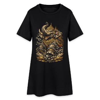 Thailand Thai Pride Elephant - Women’s T-Shirt Dress - black - Front