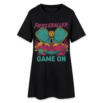 Pickleball Pickleballer Game On funny player - Women’s T-Shirt Dress - black - Front