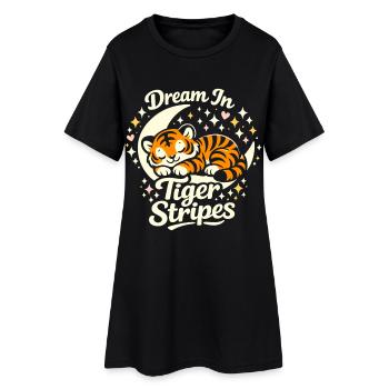 Tigre de rêve - Robe T-shirt Femme - noir - Devant