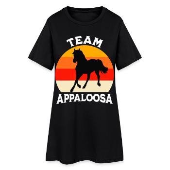 Team Appaloosa - Frauen T-Shirt-Kleid - Schwarz - Vorne