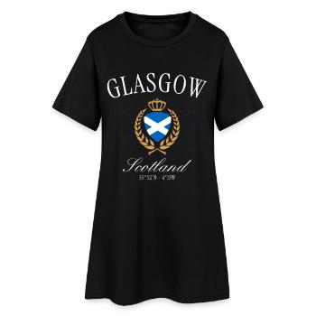 Couronne des armoiries de Glasgow, Écosse, souvenir de voyage - Robe T-shirt Femme - noir - Devant