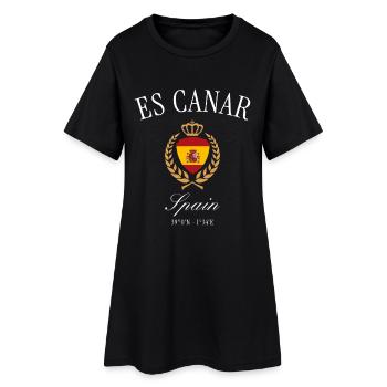 Armoiries d’Es Canar Ibiza, Espagne – Souvenir de voyage - Robe T-shirt Femme - noir - Devant
