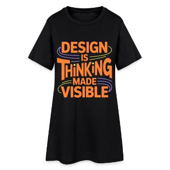 Designer Éducateur Design est Thinking Art Educator - Robe T-shirt Femme - noir - Devant