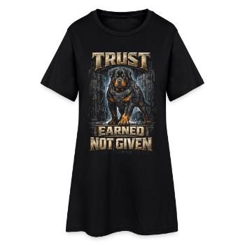 Chien Rottweiler - Robe T-shirt Femme - noir - Devant
