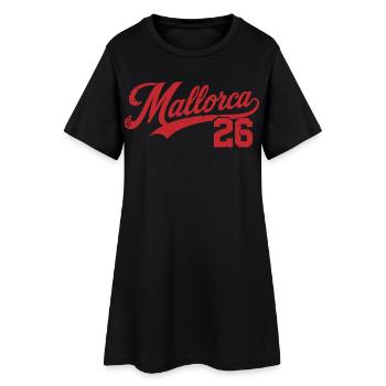 Édition Rétro Vintage 2026 de Majorque - Robe T-shirt Femme - noir - Devant