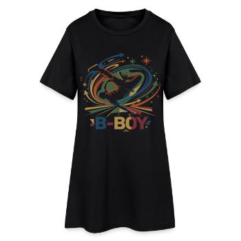 Breakdance B-Boy Graffiti Streetdance - Women’s T-Shirt Dress - black - Front
